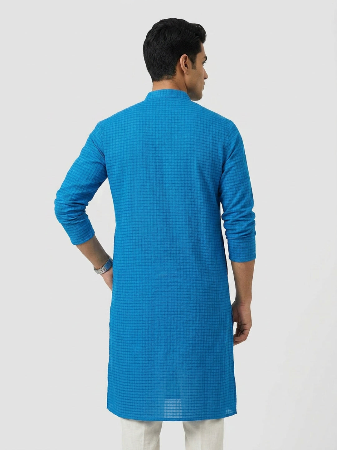 Sanman Ethnix By Raymond Orange Kurta