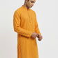 Sanman Ethnix By Raymond Orange Kurta