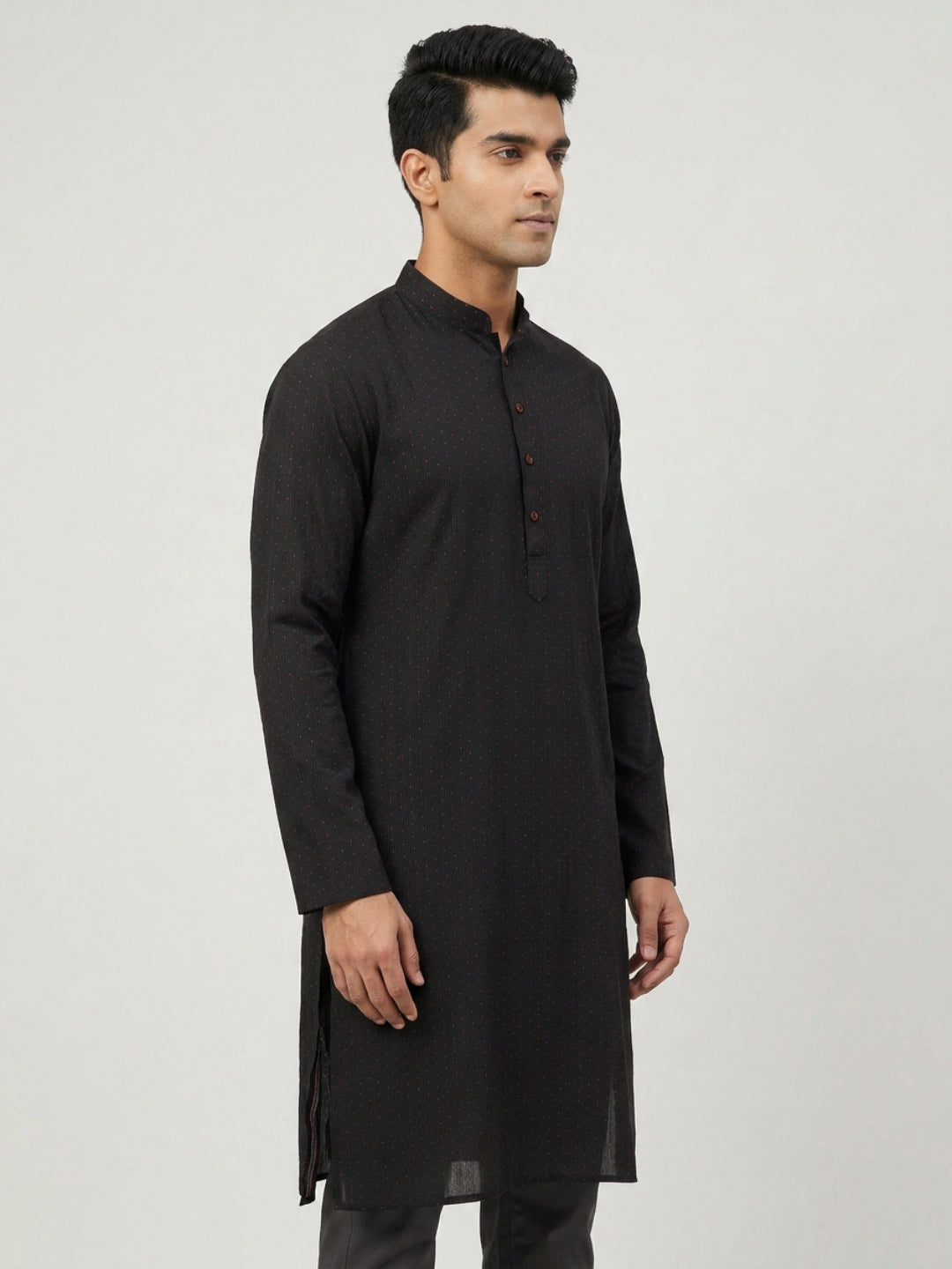Sanman Ethnix By Raymond Orange Kurta