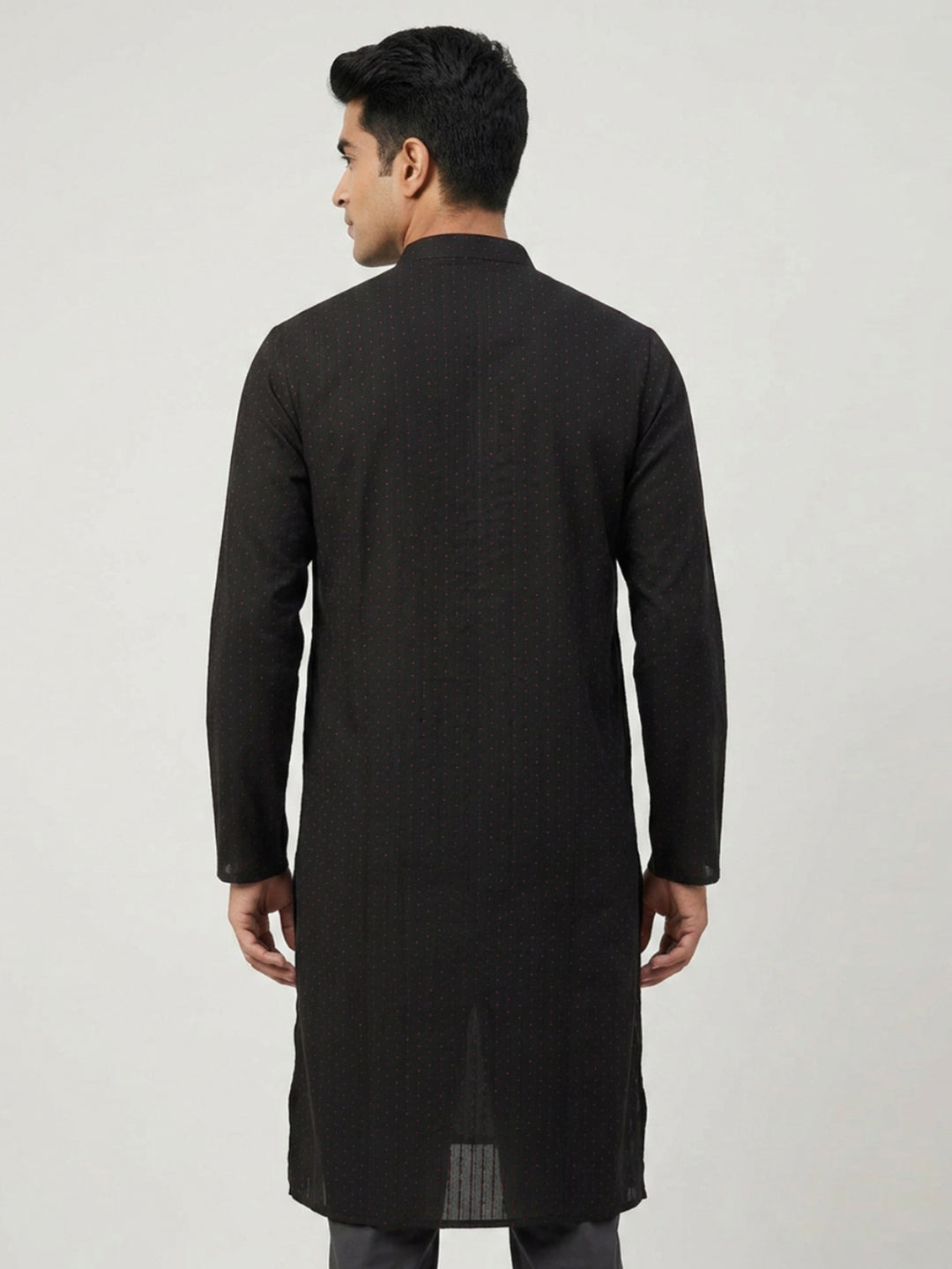 Sanman Ethnix By Raymond Orange Kurta
