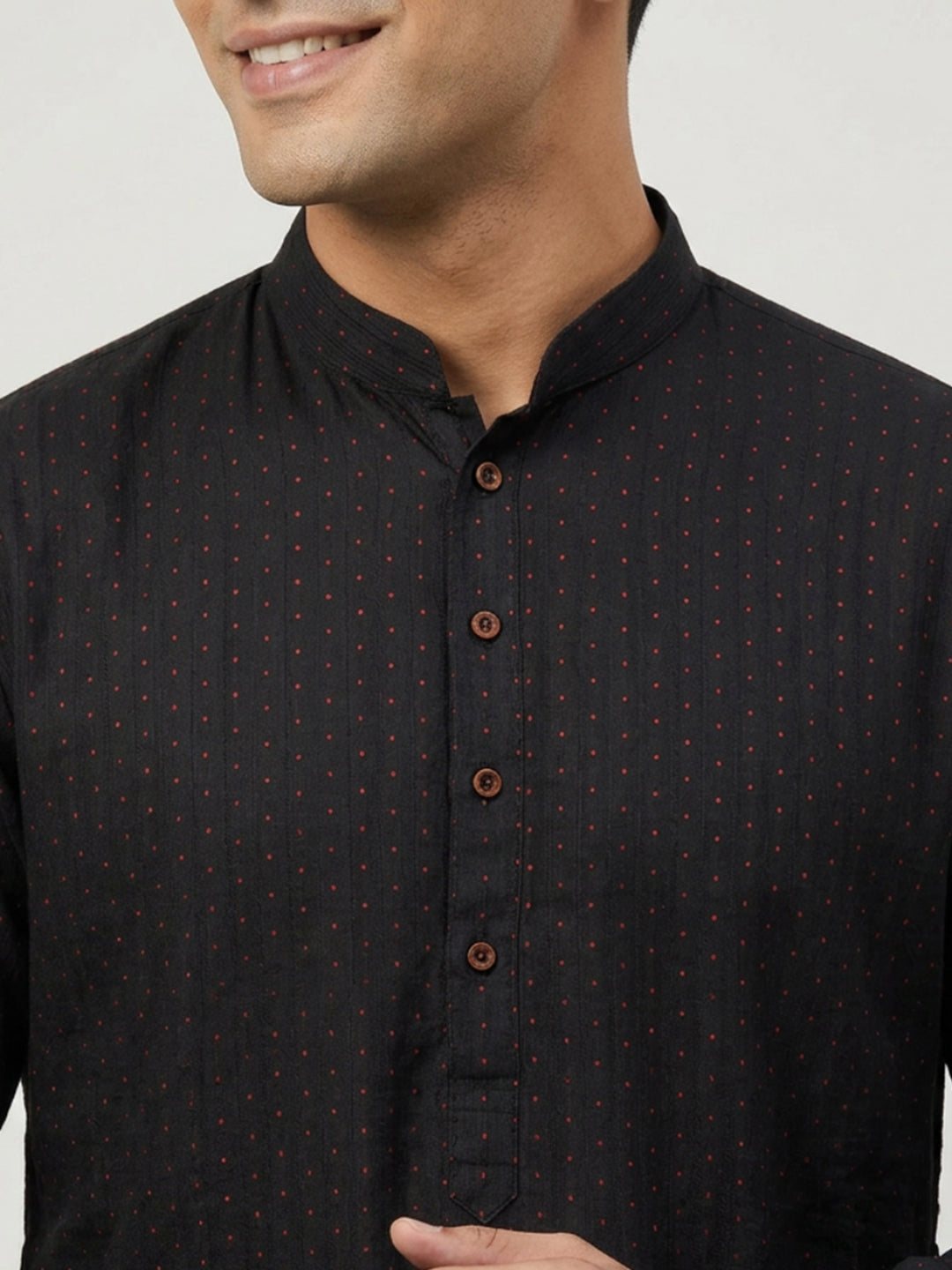 Sanman Ethnix By Raymond Orange Kurta