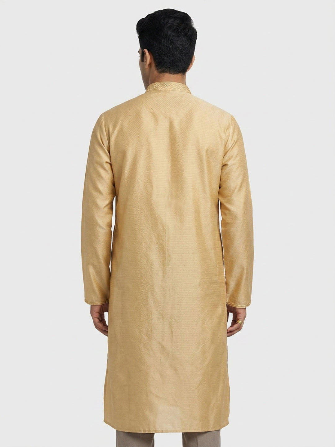 Sanman Ethnix By Raymond Orange Kurta