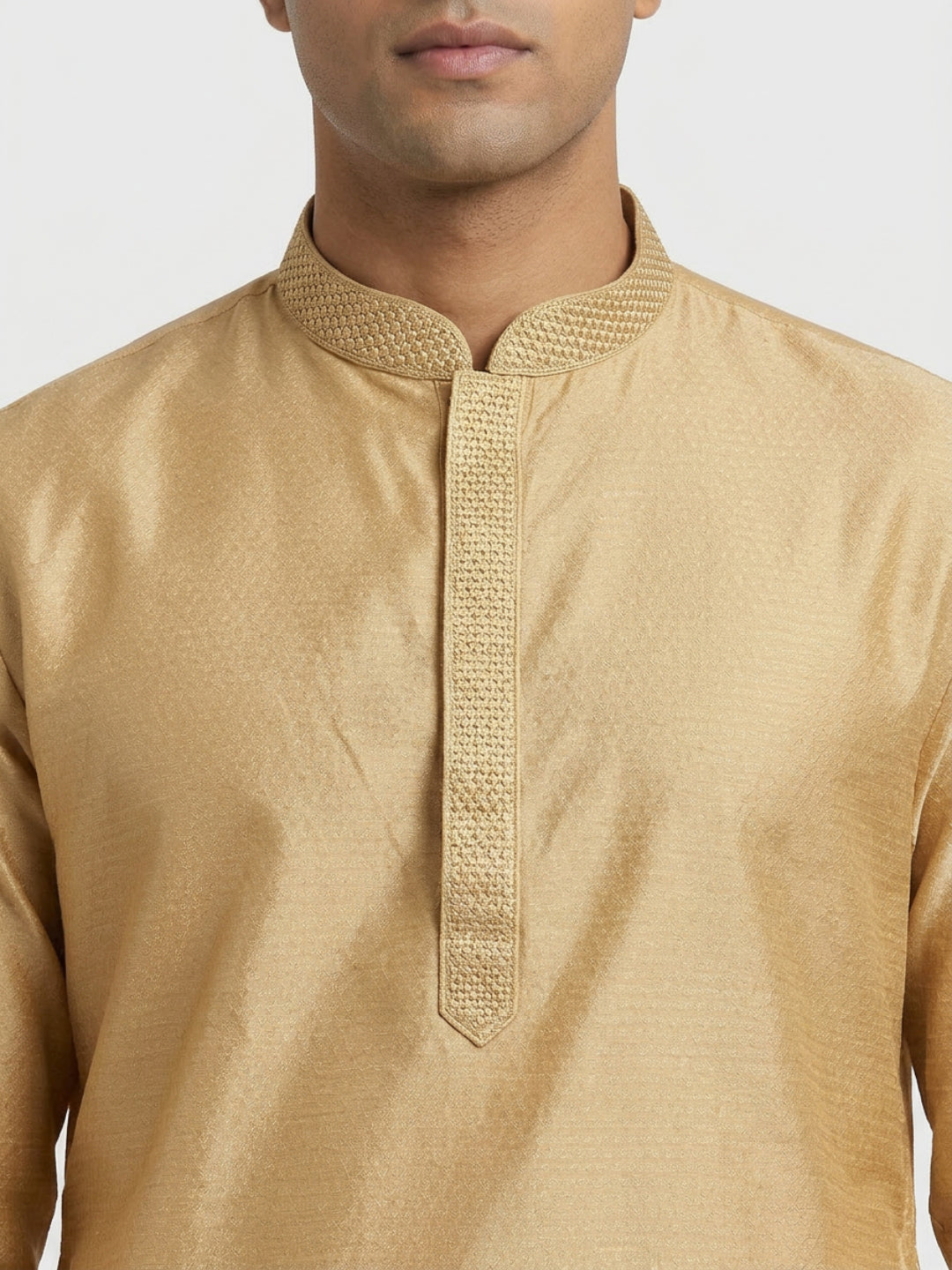 Sanman Ethnix By Raymond Orange Kurta