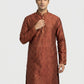 Sanman Ethnix By Raymond Orange Kurta