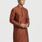 Sanman Ethnix By Raymond Orange Kurta