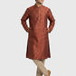 Sanman Ethnix By Raymond Orange Kurta