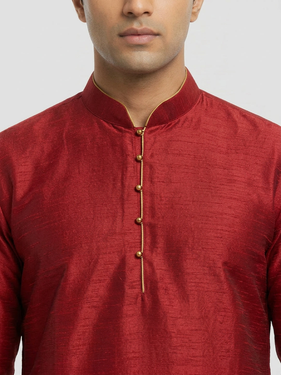 Sanman Ethnix By Raymond Orange Kurta