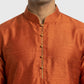 Sanman Ethnix By Raymond Orange Kurta