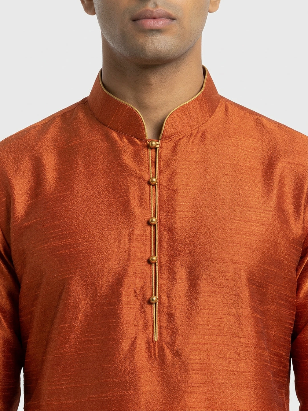 Sanman Ethnix By Raymond Orange Kurta