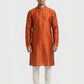 Sanman Ethnix By Raymond Orange Kurta