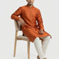 Sanman Ethnix By Raymond Orange Kurta