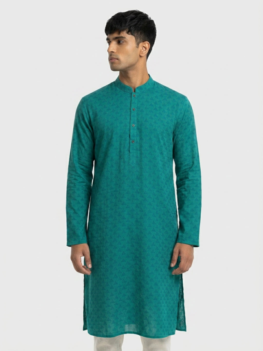 Sanman Ethnix By Raymond Orange Kurta