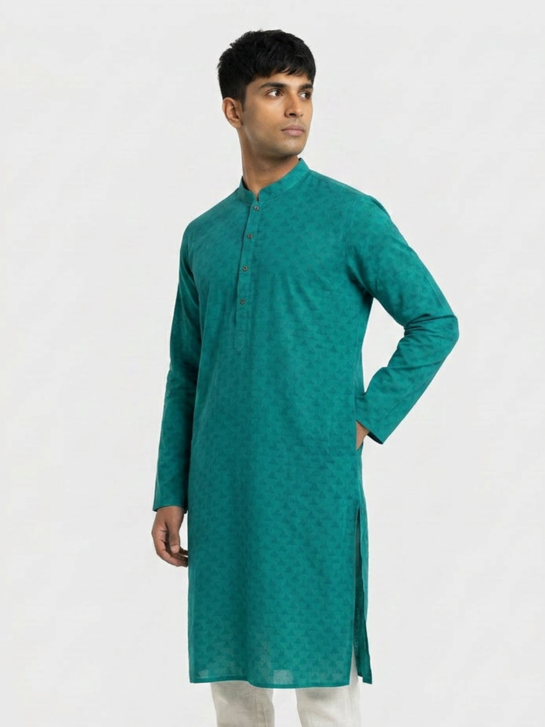 Sanman Ethnix By Raymond Orange Kurta