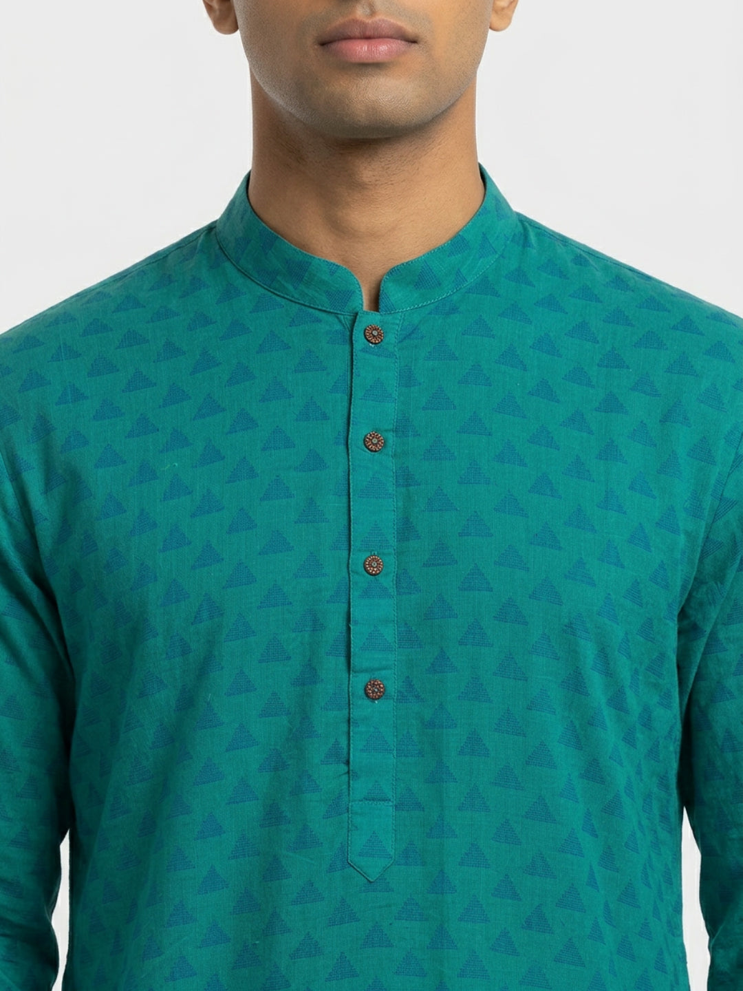 Sanman Ethnix By Raymond Orange Kurta