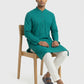 Sanman Ethnix By Raymond Orange Kurta