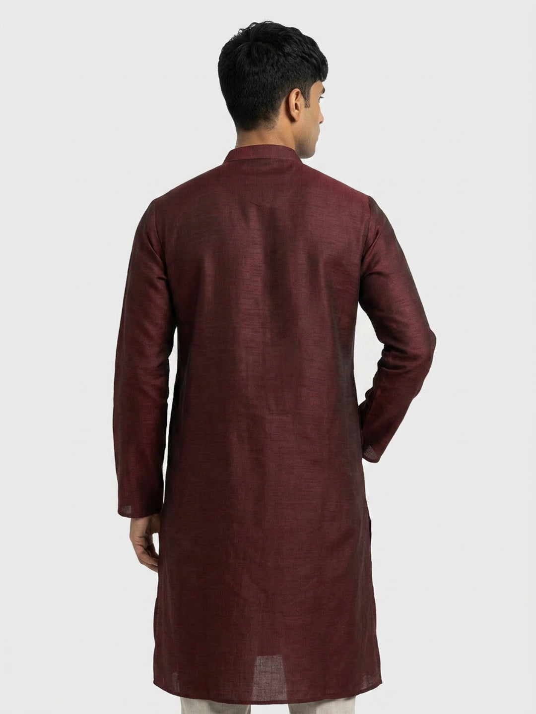 Sanman Ethnix By Raymond Orange Kurta