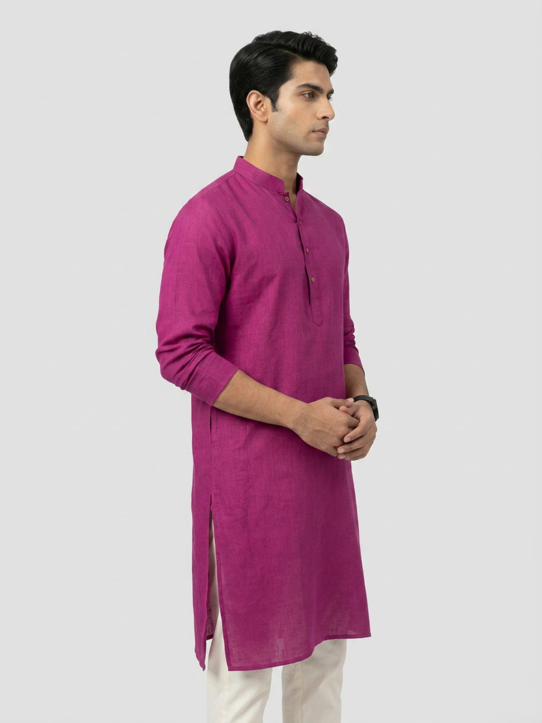 Sanman Ethnix By Raymond Orange Kurta