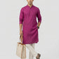Sanman Ethnix By Raymond Orange Kurta