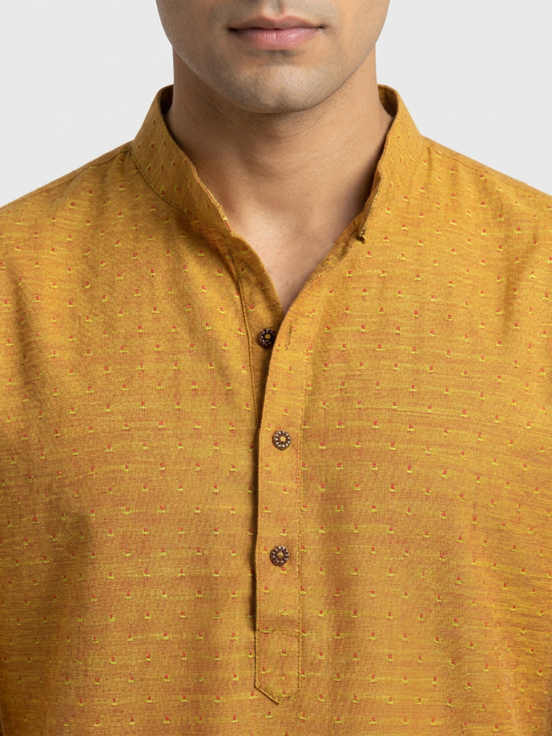 Sanman Ethnix By Raymond Orange Kurta