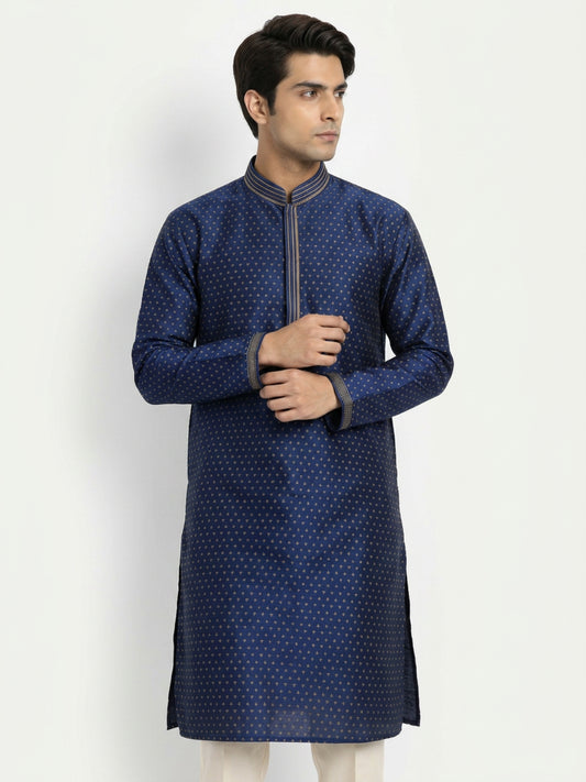 Sanman Ethnix By Raymond Orange Kurta
