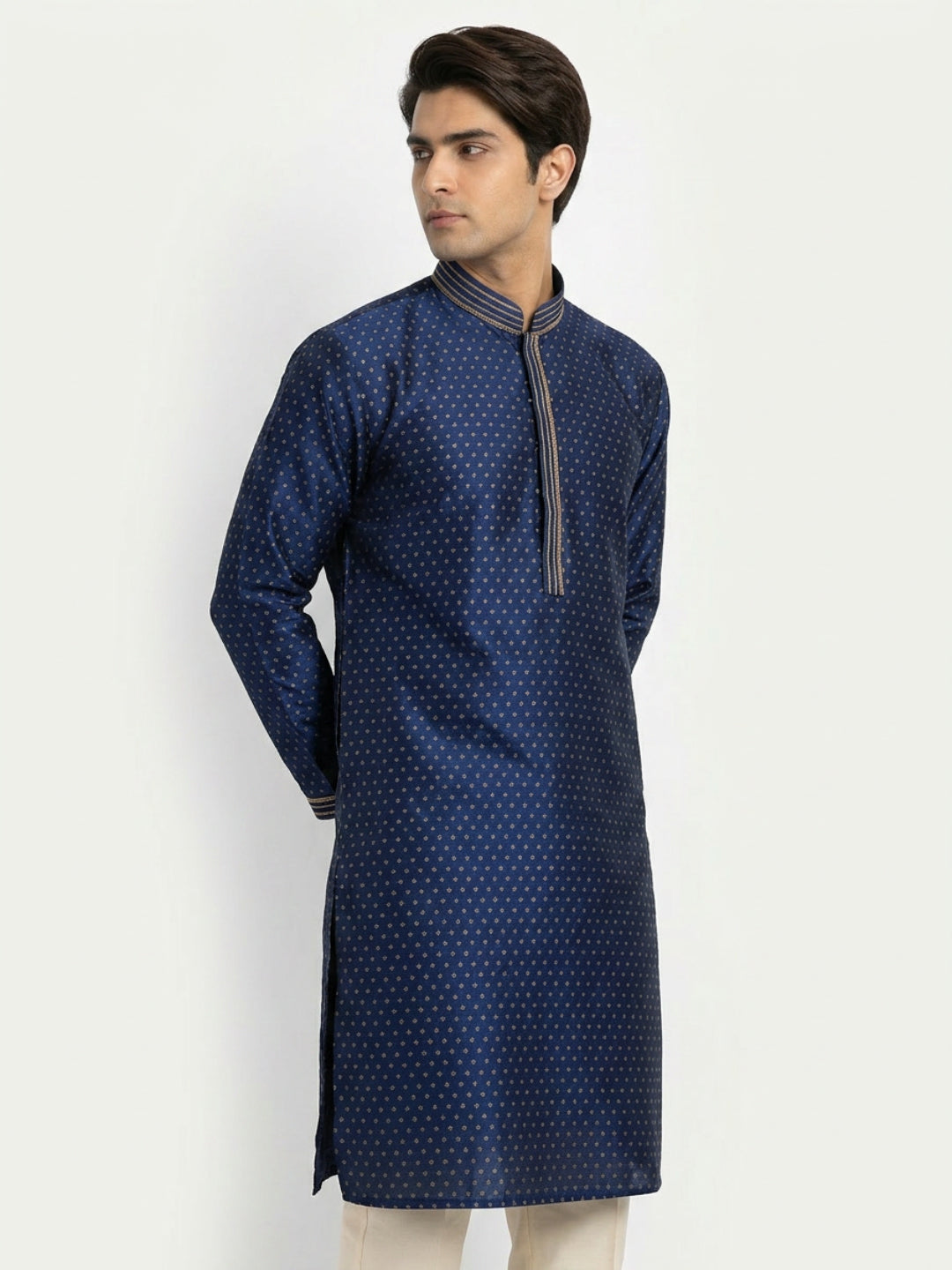 Sanman Ethnix By Raymond Orange Kurta