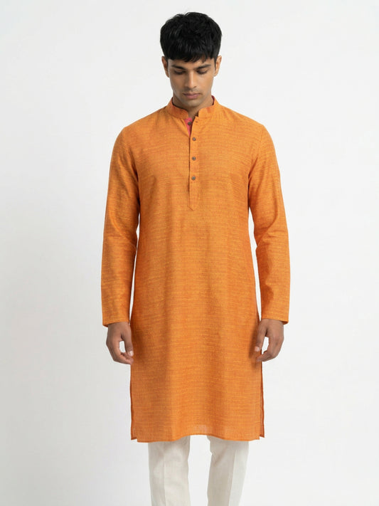 Ethnix By Raymond Orange Kurta