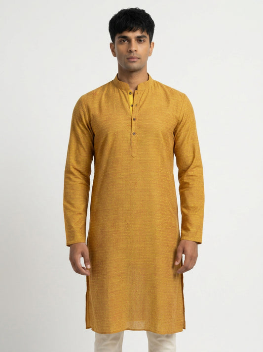 Ethnix By Raymond Yellow Kurta