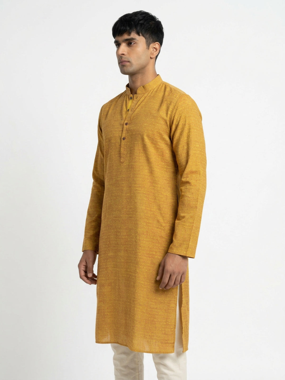 Ethnix By Raymond Yellow Kurta