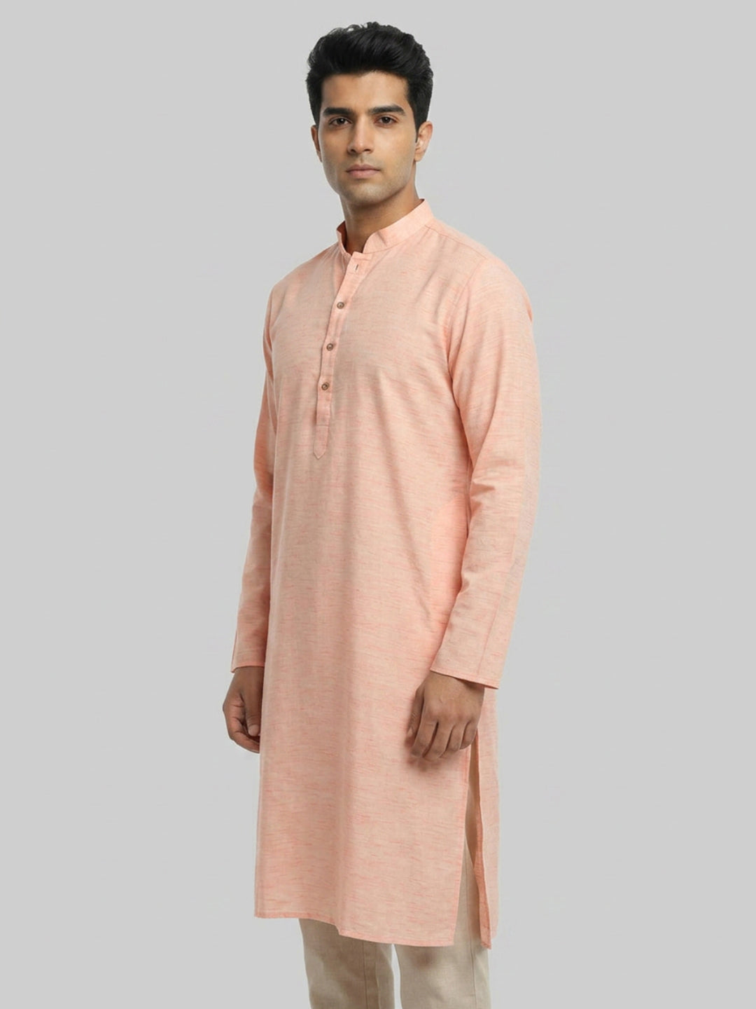 Sanman Ethnix By Raymond Orange Kurta