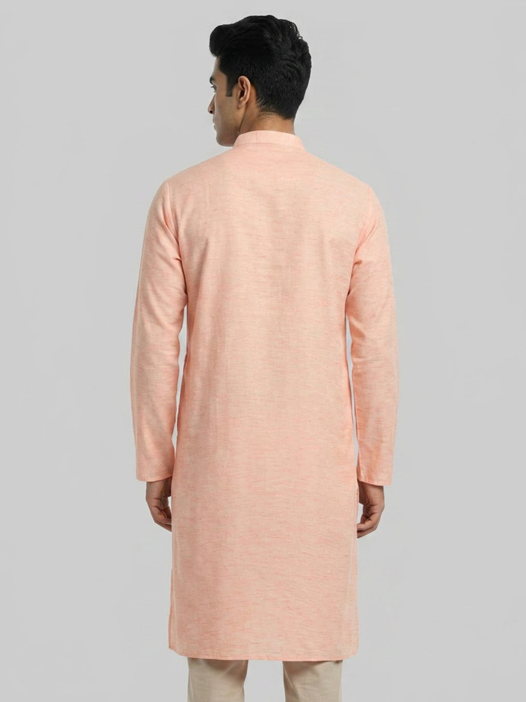 Sanman Ethnix By Raymond Orange Kurta