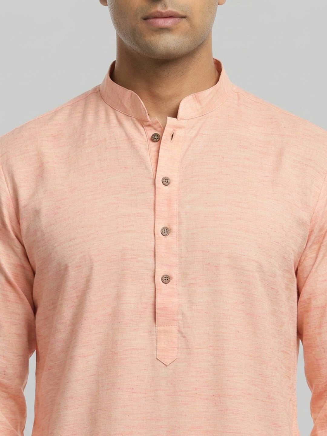 Sanman Ethnix By Raymond Orange Kurta