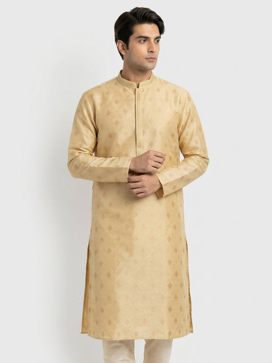Sanman Ethnix By Raymond Orange Kurta