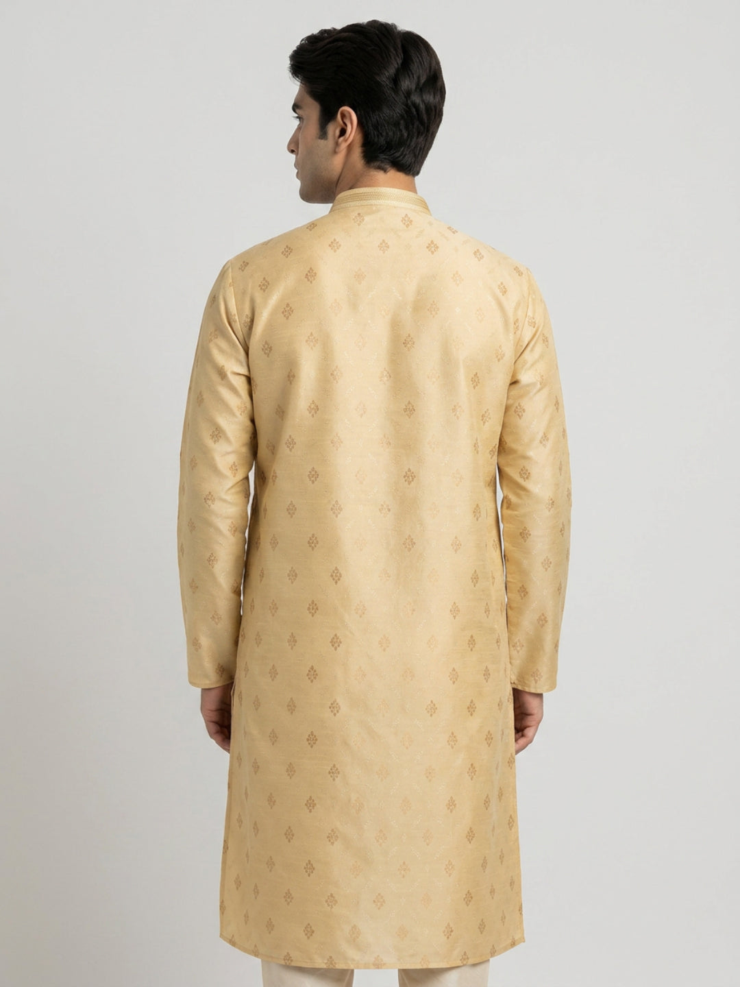 Sanman Ethnix By Raymond Orange Kurta