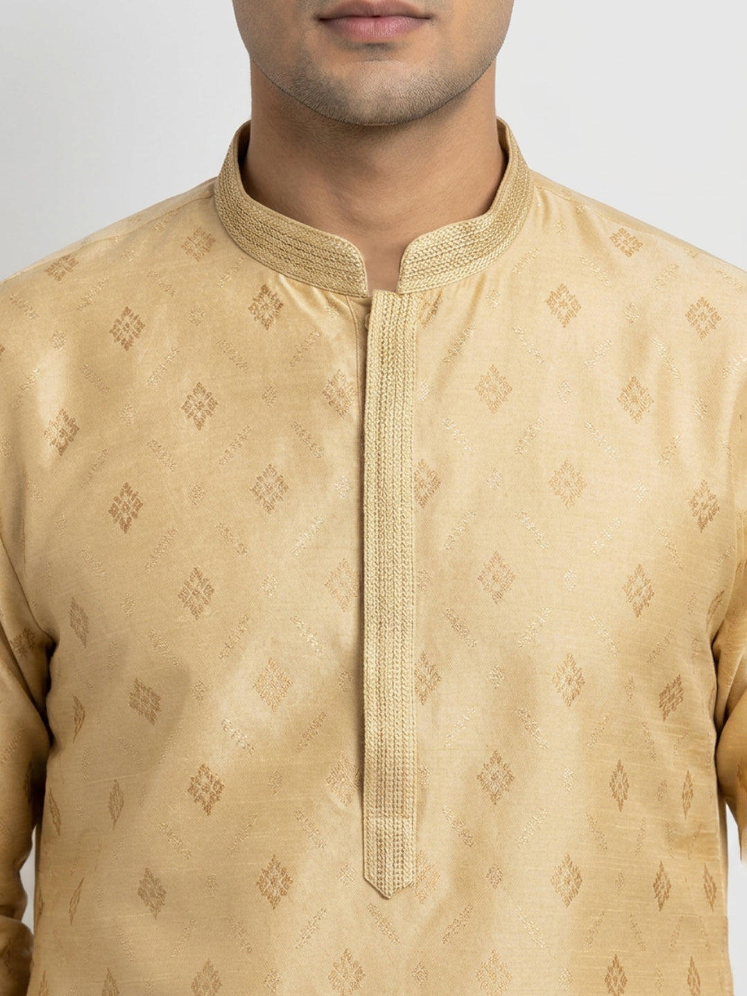 Sanman Ethnix By Raymond Orange Kurta