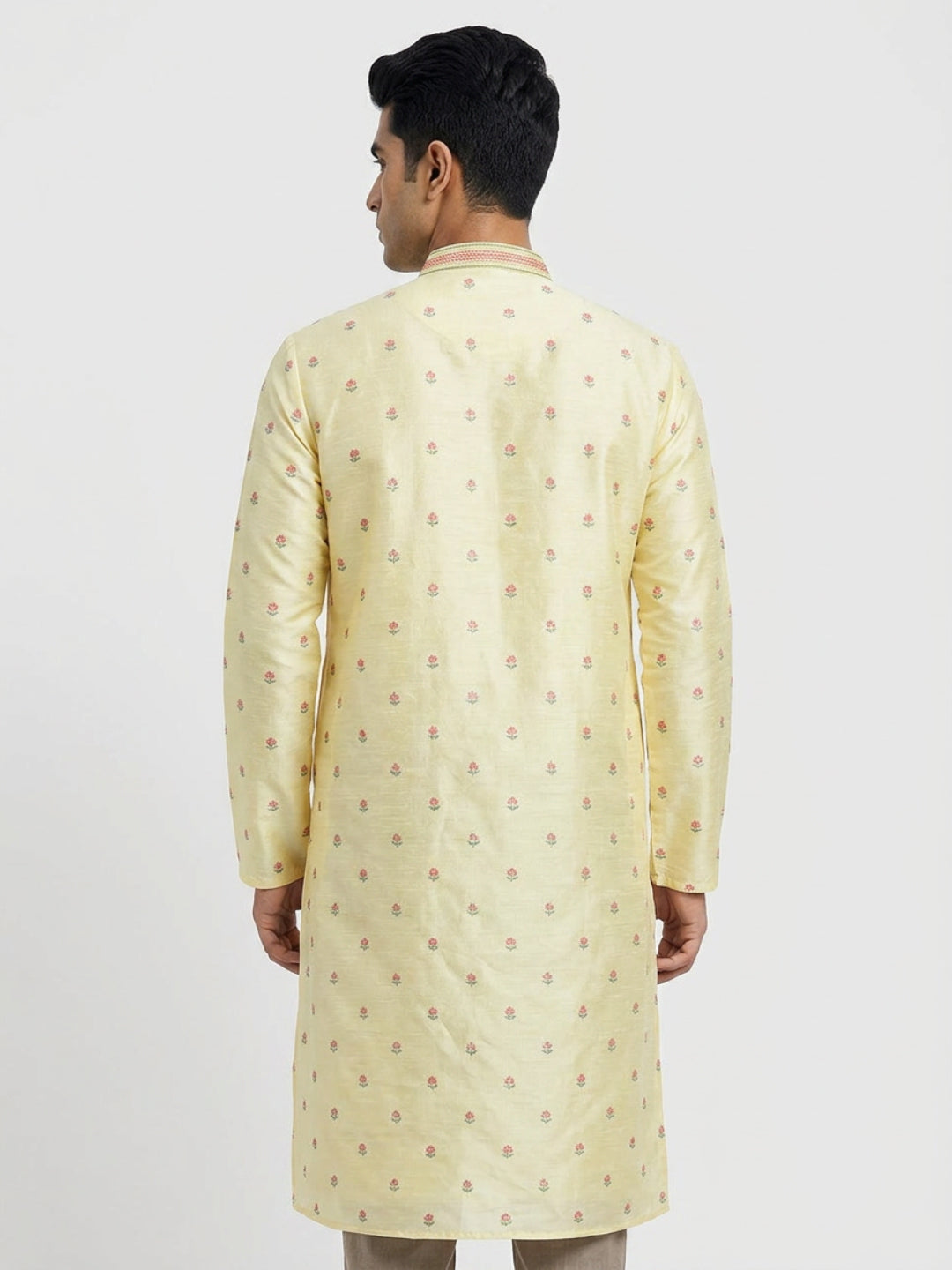 Sanman Ethnix By Raymond Orange Kurta