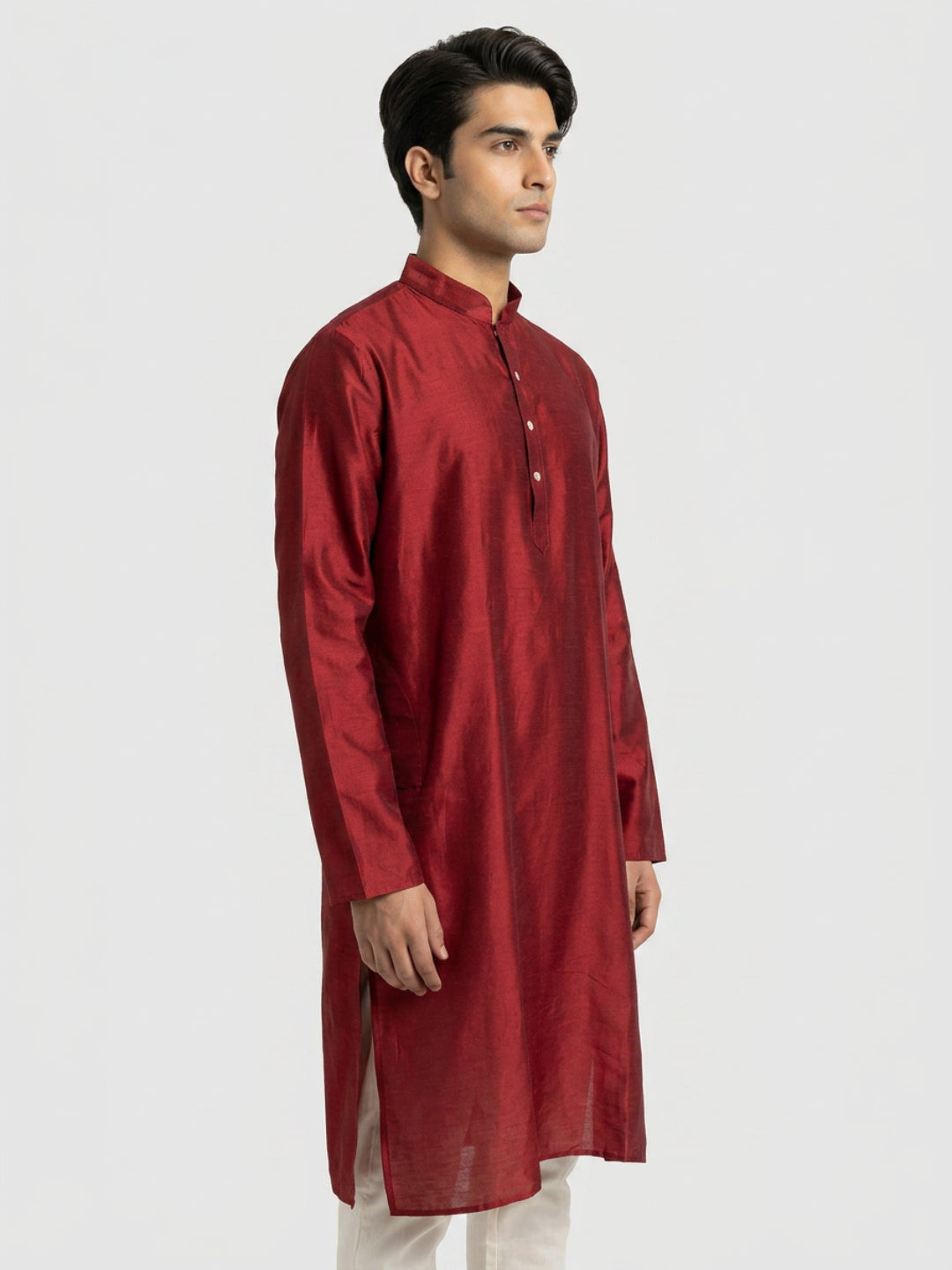 Ethnix By Raymond Maroon Kurta