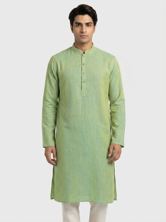 Sanman Ethnix By Raymond Orange Kurta