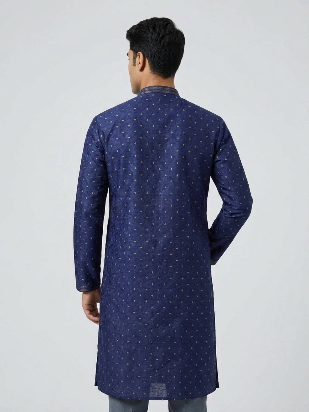 Sanman Ethnix By Raymond Orange Kurta