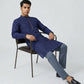 Sanman Ethnix By Raymond Orange Kurta