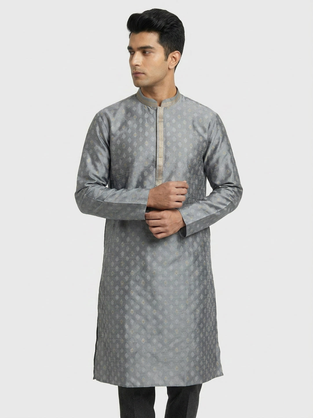 Sanman Ethnix By Raymond Orange Kurta
