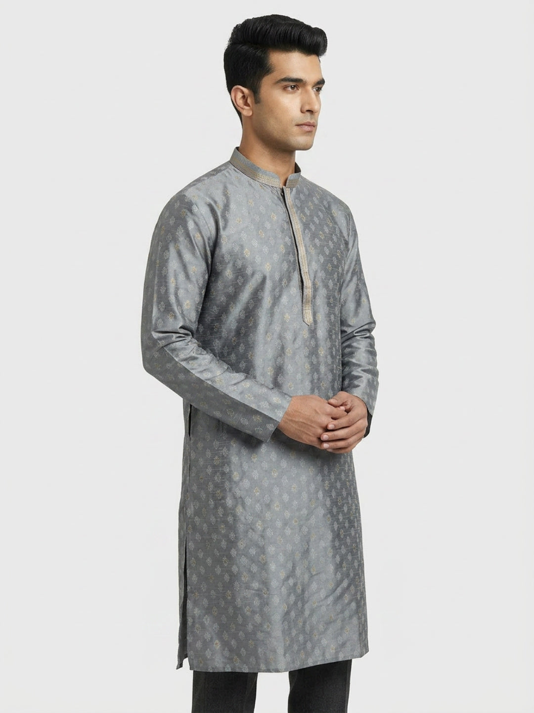 Sanman Ethnix By Raymond Orange Kurta
