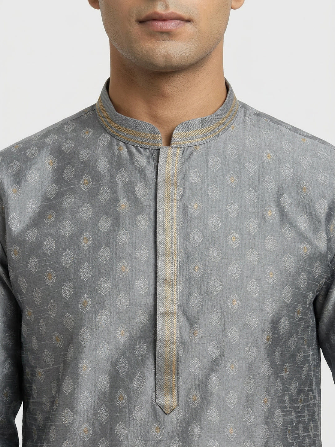 Sanman Ethnix By Raymond Orange Kurta