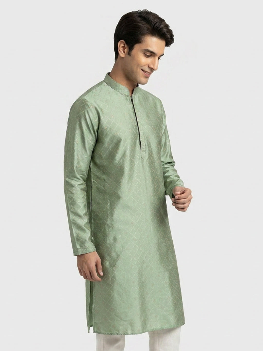 Sanman Ethnix By Raymond Orange Kurta