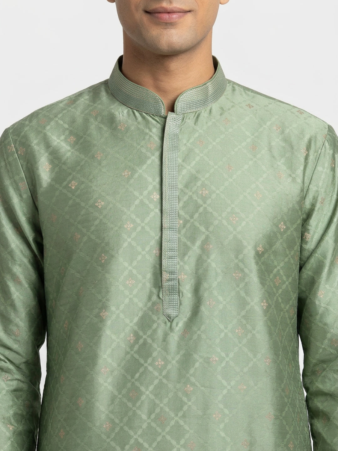 Sanman Ethnix By Raymond Orange Kurta