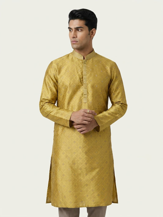 Sanman Ethnix By Raymond Orange Kurta