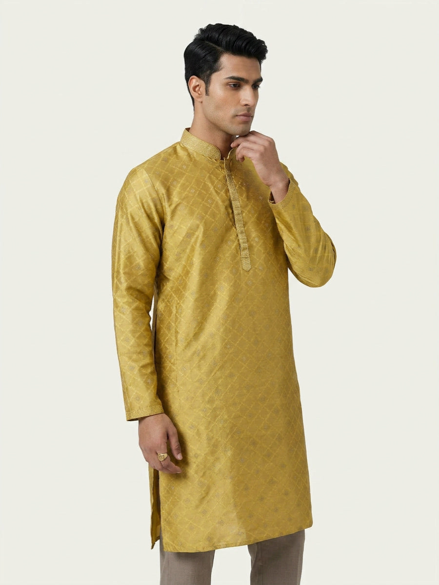 Sanman Ethnix By Raymond Orange Kurta