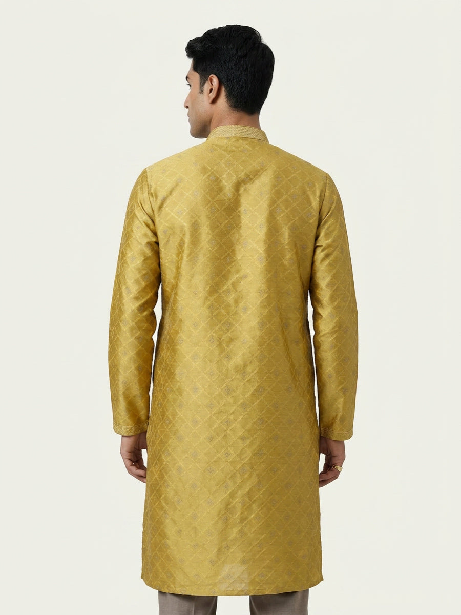 Sanman Ethnix By Raymond Orange Kurta