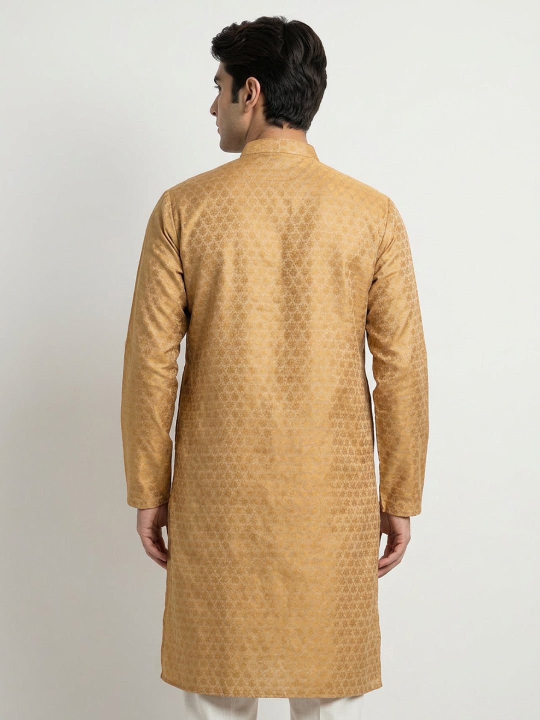 Sanman Ethnix By Raymond Orange Kurta