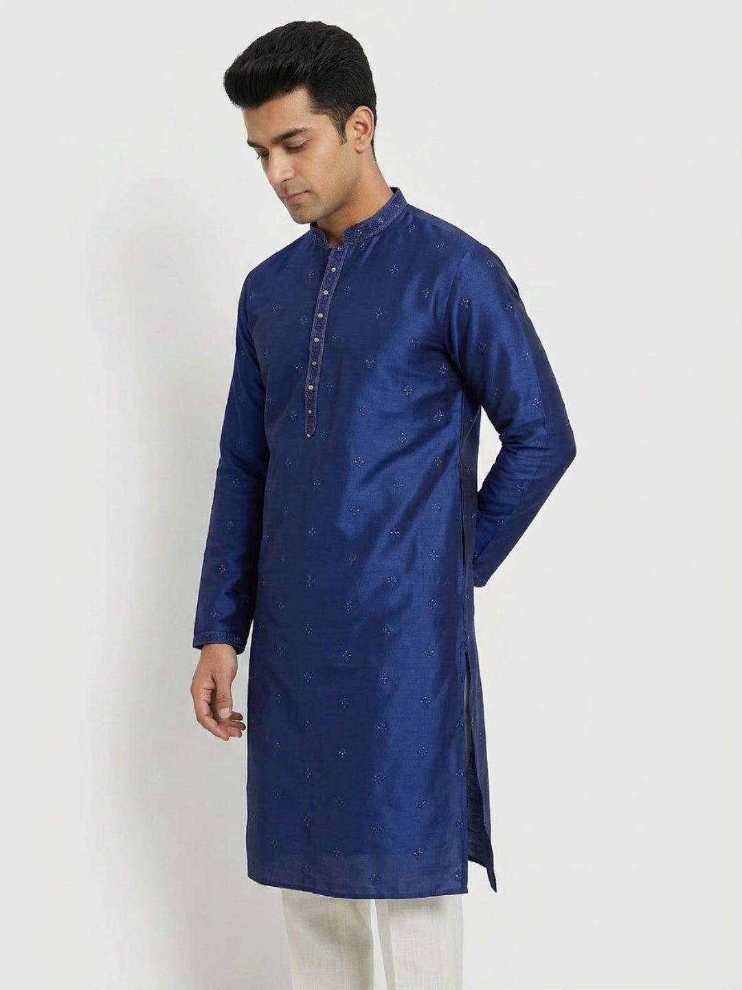 Sanman Ethnix By Raymond Orange Kurta