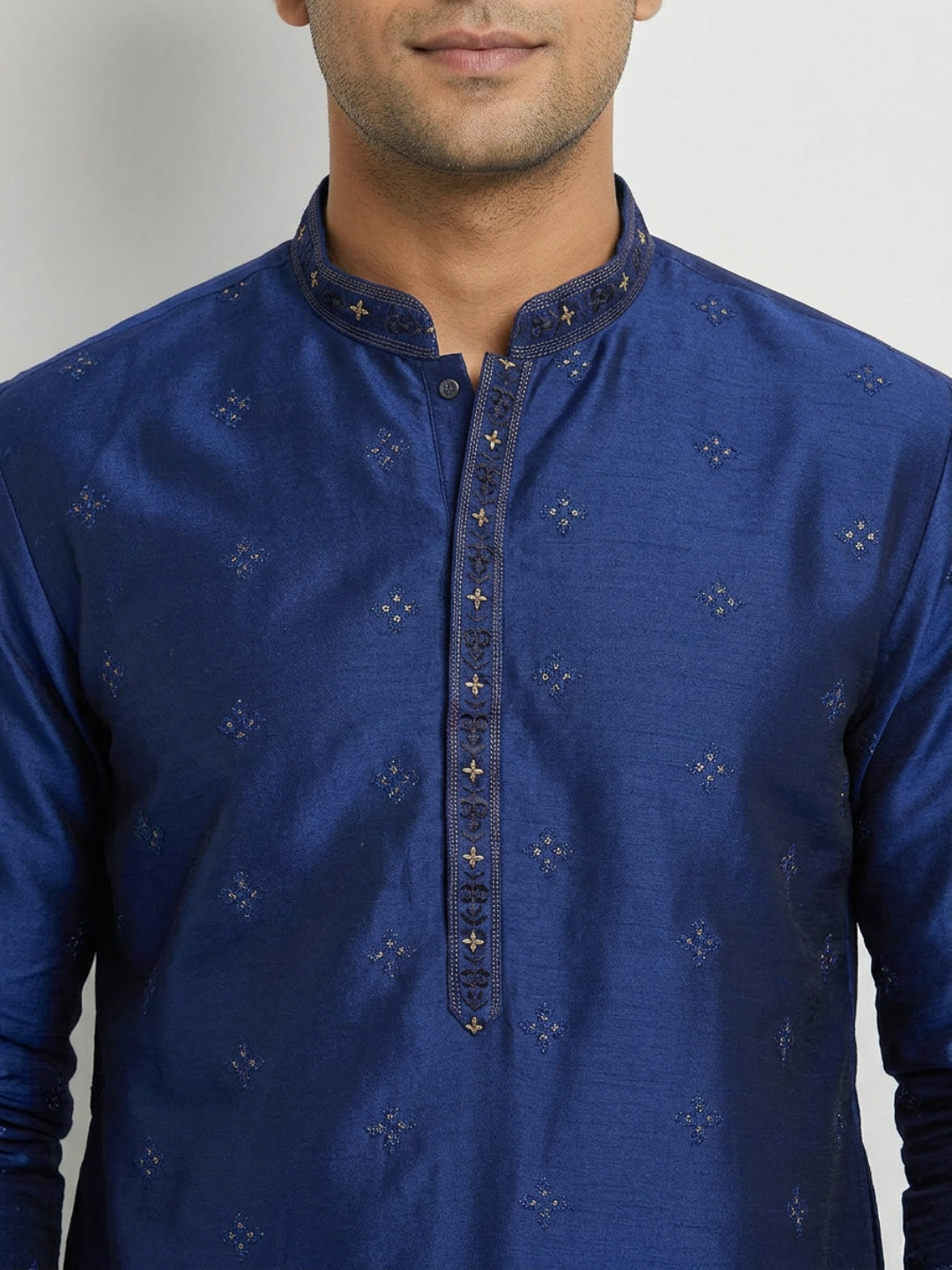 Sanman Ethnix By Raymond Orange Kurta